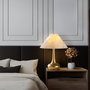 Opviq Luna - 15259 Lámpara de Mesa Dorado y Blanco